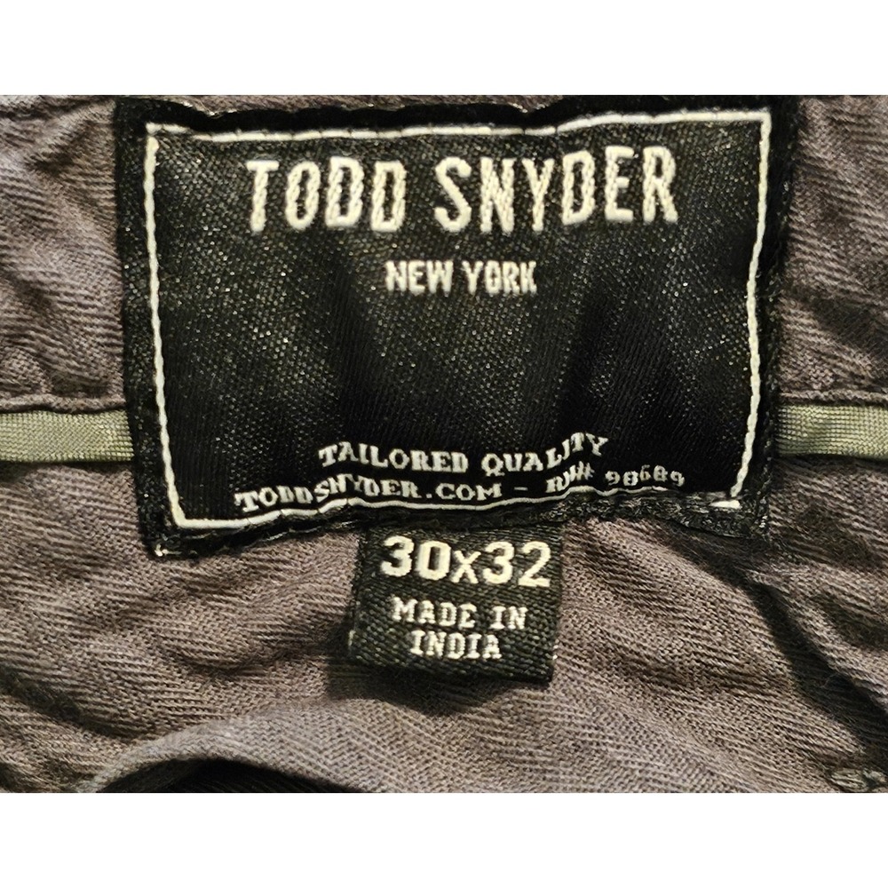 Todd Snyder Slim Fit Cotton 30x32 Grey Flat Measures 28" Inseam Chino Pants - Picture 3 of 5